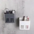 Wall-mounted Toothpaste Shelf White/Grey Comb Storage Container Kitchen