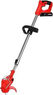 24V Electric Cordless Lawn Mower Grass Trimmer with 6000mh Battery Adjustable Home Garden Power Tool Push Lawnmower (Size : with a Battery)