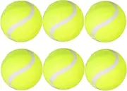 Gogogmee 6pcs Tennis Balls Extra Duty Tennis Accessory Heavy Duty Tennis Balls Giant Tennis Playing Tennis Balls Tennis Balls Bulk High Elasticity Tennis Balls Regular Tennis Balls