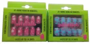 Paintlab (2pk 24Pcs per box) Press on Gel Nails One Size Pink Blue Daisy