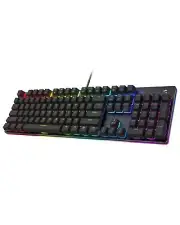 Black Shark RGB Mechanical Gaming Keyboard LED Backlit Wired Keyboard with Re...