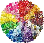 500-700 PCS Assorted Mixed Colour Resin Buttons 2 and 4 Holes Round Craft for Sewing DIY Crafts Manual Button Painting,DIY Handmade Ornament