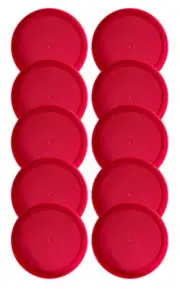 10 Replacement Lids Covers for Pyrex 2-Cup Glass Containers, 5-Inch 7200-PC RED