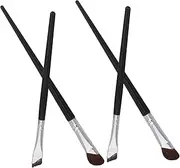 Ipetboom Precision Makeup Application 4pc Brush Set Angled Eyeliner Brush for Eyes Brows