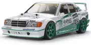 Tamiya 58656 Mercedes 190E Debis TT01E RC Car DEAL BUNDLE with Radio, Bat, Chrgr