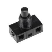 Inline Foot Pedal Push Button Switch,Lamp Light Control ON/Off Black
