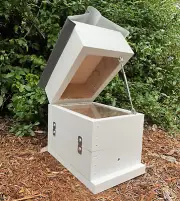 Stingless Honey Perspex Beehive OATH Box Australian Native Bee Hive Grey Painted