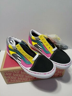 Vans Sneakers Old Skool Otw Disarray Black/Multi Color Kids US Size 3 NIB