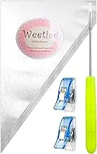 Weetiee Tipless Piping Bags - 100pcs 12-Inch Disposable Piping Pastry Bag for Royal Icing/Cookies Decorating - Best Frosting Icing Bags Cookie/Cake Decorating Tools - Bonus 2 Clips &1 Scriber Needle