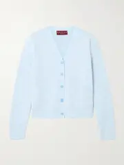 [Gucci] Gucci - Cotton-jacquard Cardigan - Light blue - XS XS Blue