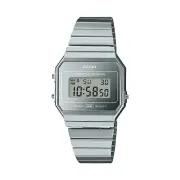 Casio Digital Vintage Led Stopwatch AlarmChrome Case A700WEV-7A