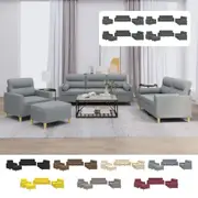 Sofa Set with Cushions Upholstered Lounge Sofa Couch Living Room Fabric vidaXL