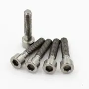 5 pcs M6x30mm Socket Allen Head Titanium / Ti Bolt