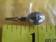 100 PCS. DROP SHOT EGG SINKERS, 1/4 OZ. W/#4 LINE GRIP SWIVEL, F/DO-IT MOLD
