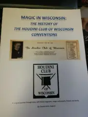 Houdini Club of Wisconsin Historical Record Conventions Book Harry Houdini