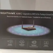 Netgear RAX35 Black Nighthawk AX4 4 Stream WiFi 6 Router System
