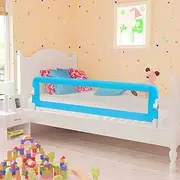 Toddler Safety Bed Rail 150 x 42cm Blue, Foldable Barrier Guard for Children 18 Months to 5 Years, Mesh Fabric, Lightweight Metal Tubing, Easy Installation, Compatible with 10-20cm Mattresses