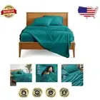 OEKO-TEX Certified Twin XL Ultra-Soft Sheets - Luxurious 3 Piece in Emerald