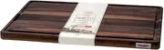 Bisetti Walnut Wood Cutting Board with Sauce Grove, Size 50 x 35 x 2 cm