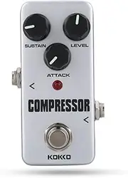 Guitar Compressor Effect Pedal, Mini Effect Processor Fully Analog Circuit Universal FCP2 Compressor Sustainer Pedal for Electric Guitar Accessories