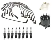 ACDelco Ignition Kit Distributor Rotor Cap Wire Spark Plugs .060" for GMC 5.7 V8