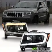 For 2011-2013 Jeep Grand Cherokee HID Type LED Switchback Projector Headlights (for: Jeep)