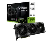 ASUS nVidia GeForce TUF-RTX5070TI-O16G-GAMING RTX5070TI 16GB GDDR7 2588MHz Boost Clock 28 Gbps 256-bit HDMI*2,DP*3,16G,D7 1484 TOPs TUF-RTX5070TI-O16G-GAMING