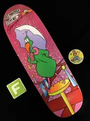 DOUBLE SIGNED Jeremy Wray Kris Markovich Pink Umbrella Skateboard Deck AUTOGRAPH
