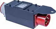 as - Schwabe MIXO Adapter/Power Distributor LECH - CEE Plug to 5-Pin CEE Socket - Robust High Current Splitter for Construction Sites and Trade - IP44 - Made in Germany I 61712