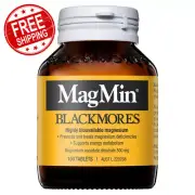 Blackmores Magmin Provides Highly Bioavailable Source Magnesium 100 Tablets