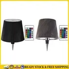 Wireless Wine Bottle Lamp 3 Color RGB LED Table Lamp Rechargeable Light(Black) .