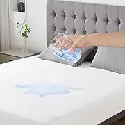 LINENOVA 100% Waterproof Mattress Protector- 1 Piece - King Single – 40cm Deep Pocket Fitted Sheet Style – Soft, Breathable, Noiseless, Washable Mattress Pad Covers for Kids, Pets, Adults