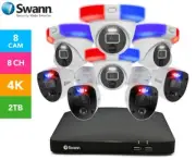 Swann DVR8-5680 8CH 2TB 4 x PRO-4KRL 4 x PRO-4KDER SWDVK-856804RL4DE RRP $1499