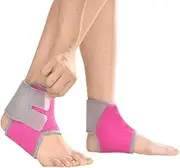 2 PCS Kids Children Ankle Brace Protector Adjustable AnkleTendon Compression Brace Foot Support Stabilizer for Basketball Soccer Volleyball Football & Baseball