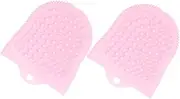 CRILSTYLEO 2pcs Silicone Cleansing Brush Silicone Face Scrubber Face Brush Cleansing Face Wash Brush Exfoliating Face Brush Face Cleaner Brush Face Scrubbers Facial Clean Brush Face Wash Tool
