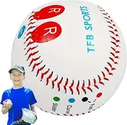 Bullet Ball Baseball - Baseball Launch Training | 9 Inch Training Baseball - Baseball With Color-Coded Finger Positioning Signs For Teens To Get Started