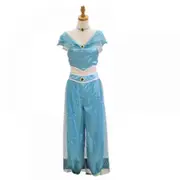 Allah Magic Lamp Cos Princess Jasmine Adult Cosplay Costume Dark Blue XL