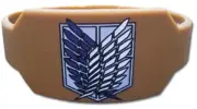 Attack On Titan Scout Regiment Emblem Anime PVC Wristband GE-64034