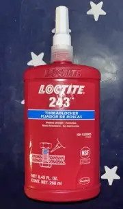 USA LOCTITE 243 250ml Medium Strength Thread Locker 1329505 07/2025