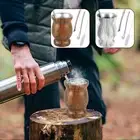 8oz Yerba Mate Cup Stainless Steel Mate Tea Cup Set with Straw Brush Straw leMHU