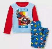 Boys Nintendo Super Mario Kart Pajamas PJ Pants Shirt Kart Video Game 4 6 8 10