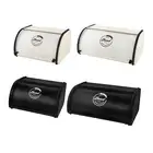 Retro Bread Bin Decorative Iron Practical with Lid Durable Dustproof Storage