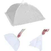2pcs Fly Umbrella Net Dome Large Food Cover Pop Up Plate Collapsible Mesh
