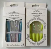2 Sets False Beautiful Nails Trendsetters 24 Press On Nails Each-New