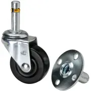 Penn Elcom W0958 2" Push-In Caster with Metal Socket Pressed Steel Heavy Duty