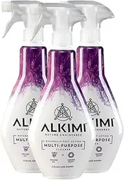 ALKIMI Multi-Purpose Cleaning Spray, 500ml, 3 Pack – All-Purpose Cleaner with Anti-Bacterial, Anti-Fungal and Degreasing Properties, Powerful Natural Antibacterial Eco Cleaning Spray