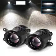 2X 2" LED Fog Lights Projector Lens Hi/Lo For Toyota Corolla Cross Hilux Camry