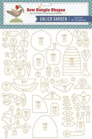 Lori Holt Calico Garden Sew Simple Shapes - 88 Plastic Applique Templates