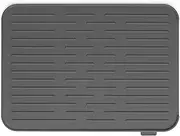 Brabantia Silicone Dish Drying Mat, Dark Grey 43.8 x 32.5 x 0.9 cm
