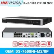 Hikvision DS-7608NI-M2/8P 8CH 8P PoE Network NVR for CCTV Security Camera System